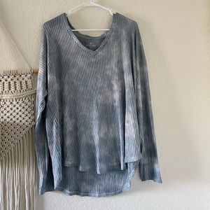 American Eagle Ribbed Tie Dye Long Sleeve